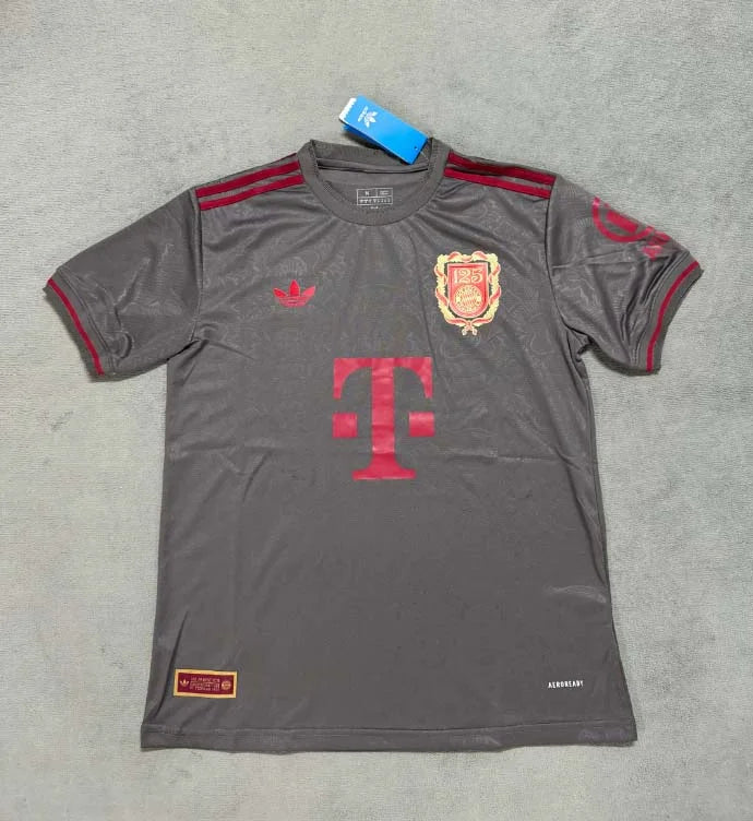 2025/2026 Bayern Munich 125th Anniversary Edition Gray Football Jersey