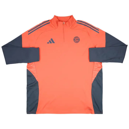 2025/2026 Bayern Munich Half-Pull Training Suit Orange-Red Football Jacket