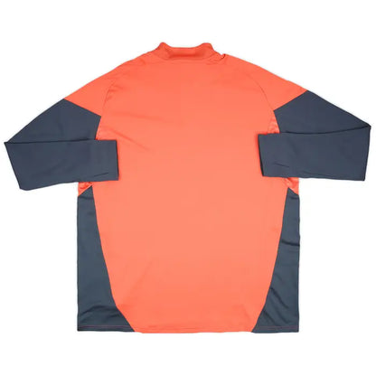 2025/2026 Bayern Munich Half-Pull Training Suit Orange-Red Football Jacket