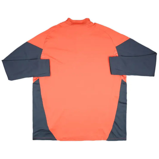 2025/2026 Bayern Munich Half-Pull Training Suit Orange-Red Football Jacket