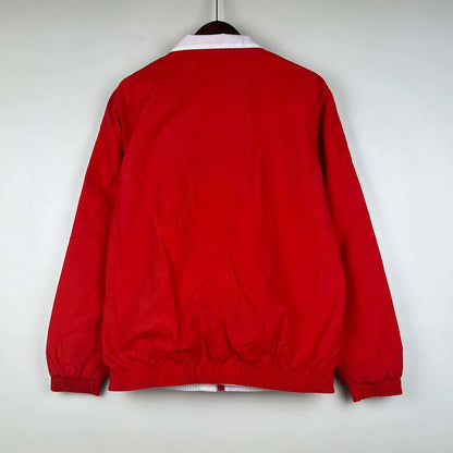2023-2024 Bayern Munich Windbreaker Reversible Red-White