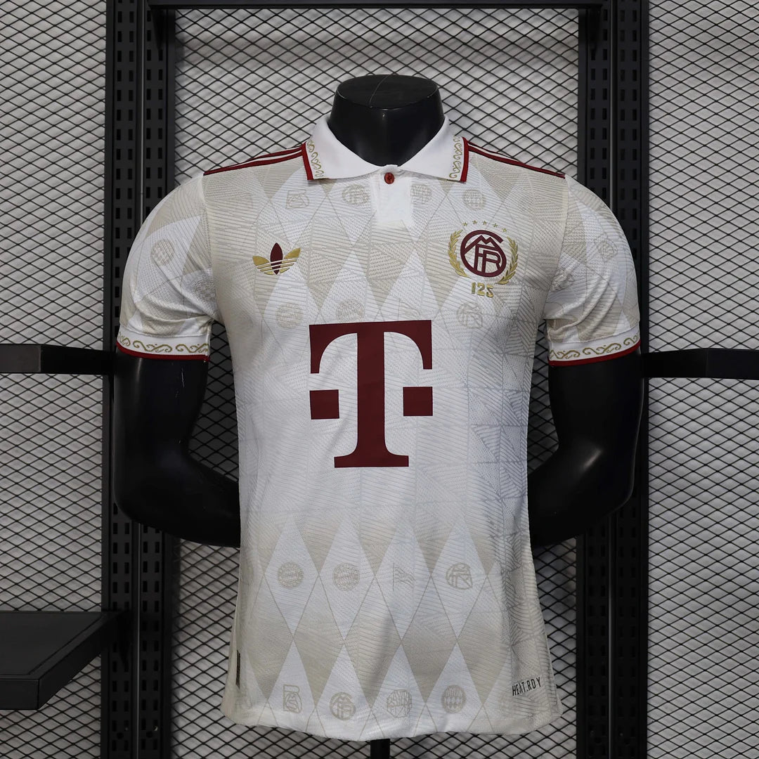 2025/2026 Bayern Munich 125 Special Edition Apricot Football Jersey