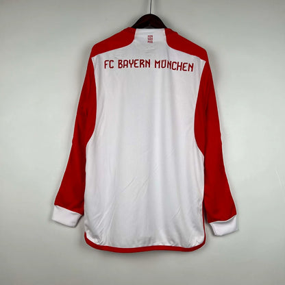 2023/2024 Bayern Munich Home Football Long Sleeve Jersey